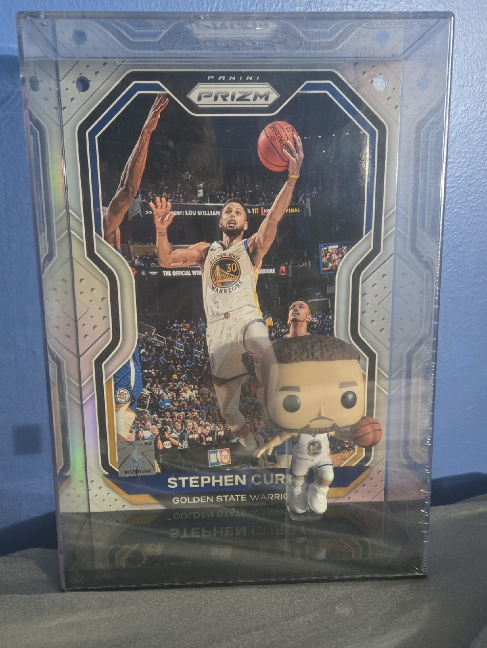 Stephen Curry Basketball Collectible Funko Pop And Prizm Card